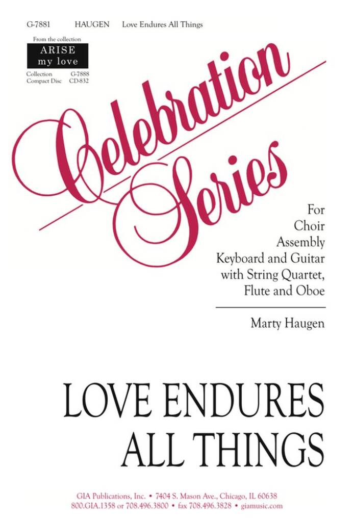 Love Endures All Things - Guitar